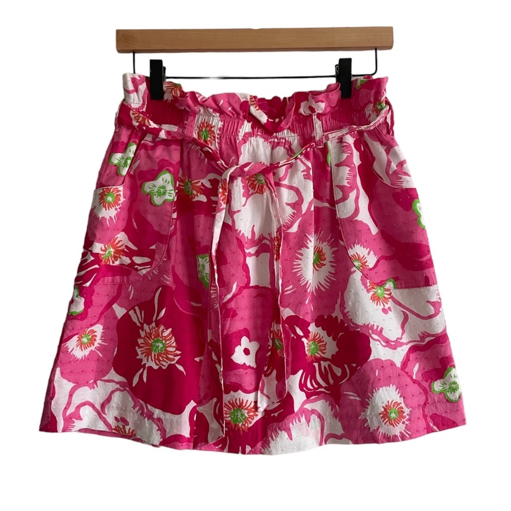 Lilly Pulitzer || Avery Skirt Hotty Pink Cherry Begonias